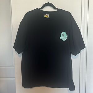 Bathing Ape “APE SHALL NEVER KILL APE” teal and camo size XXL